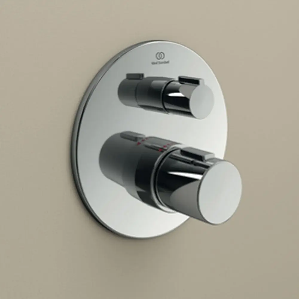 IS-Badethermostat-UP-Ceratherm-T100-Bausatz-2-Rosette-d163mm-Chrom-A5814AA gallery number 7